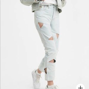 501 Original Pieced Denim Cropped Levi’s Jeans